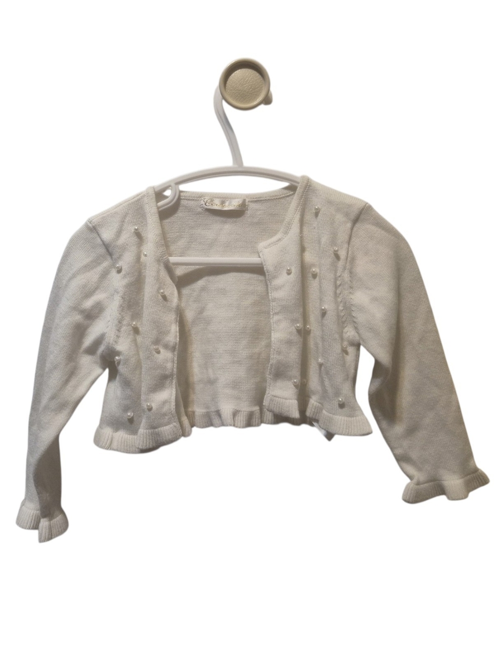 Cinderella Cream Pearl-Accent Cropped Bolero